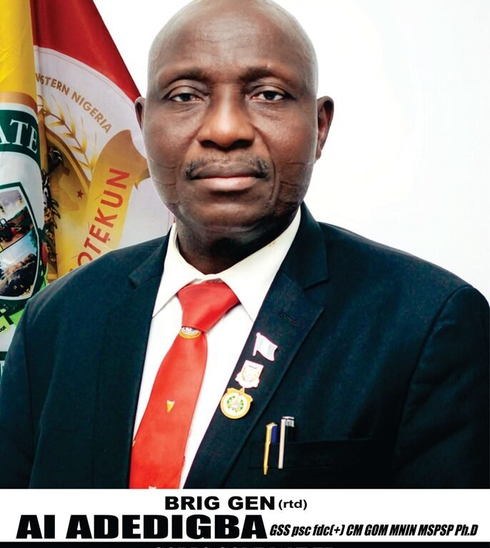 The Ogun Sate Amotekun Commander - Brig Gen A I Adedigba